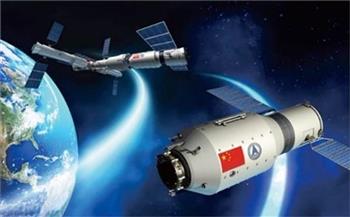   مركبة الشحن الفضائي الصينية تلتحم مع مجموعة المحطة الفضائية