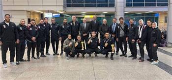 منتخب الجودو يصل القاهرة بعد ختام مشاركته في كأس أوروبا