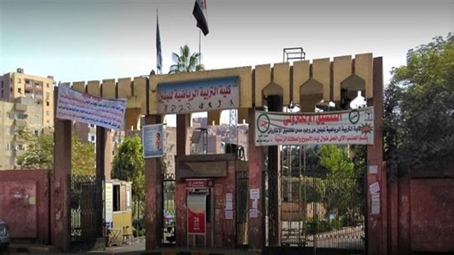 إخماد حريق مخلفات كلية التربية الرياضية بفيصل