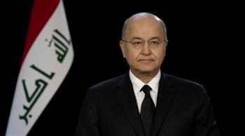 الرئيس العراقي يؤكد ضرورة تعزيز العلاقات مع فرنسا في مكافحة الإرهاب