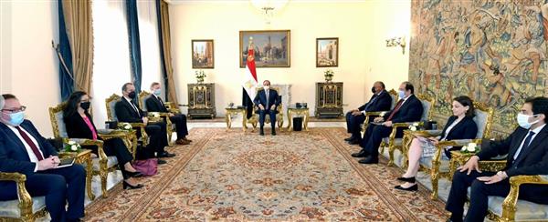 الرئيس السيسى يؤكد لمستشار الأمن الأمريكى موقف مصر الثابت من قضية سد النهضة