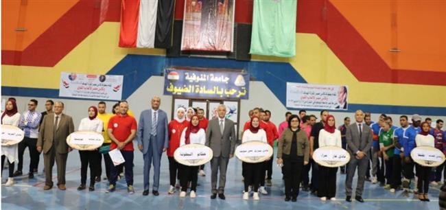 مبارك يفتتح بطولة كأس مصر لكرة الهدف وكأس مصر لألعاب القوى لذوى الهمم على ملاعب جامعة المنوفية