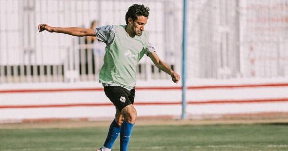 أيمن حفني ينتظم في التدريبات الجماعية للزمالك 