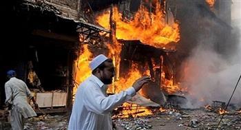 إصابة 13 شخصا جراء انفجار فى مدينة كراتشى