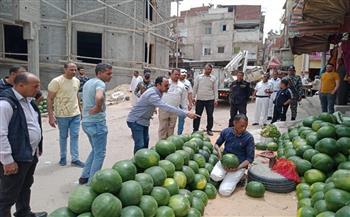 رفع ٣٧١ حالة طريق مخالف بـ ٣ مراكز بالبحيرة