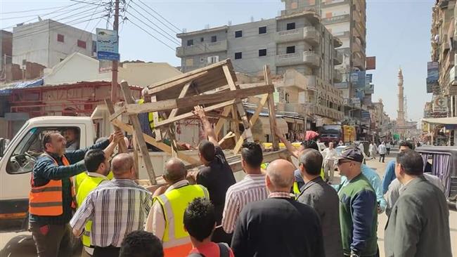 رفع 543 حالة طريق مخالف بـ 4 مراكز وحملات لضبط الأسواق بالبحيرة