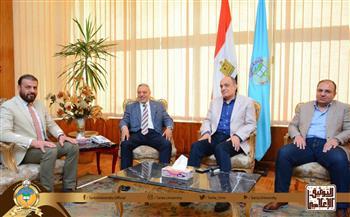 رئيس جامعة طنطا يستقبل وفد من نواب مجلسى النواب والشيوخ بالغربية 