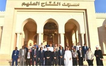 مختار جمعة يستقبل الإعلاميين المشاركين بدورة الأوقاف بمسجد الفتاح العليم