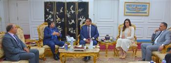 محافظ البحيرة يستقبل قنصل عام ليبيا وعميد السلك القنصلى بالإسكندرية