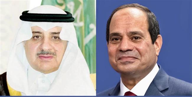 السيسى يتلقى اتصالا من أمير منطقة تبوك للتهنئة بـ عيد الفطر