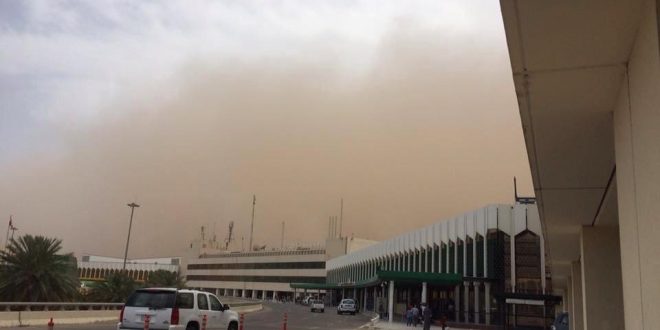 إيقاف الحركة الجوية بمطار بغداد لسوء الأحوال الجوية