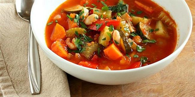 طريقه عمل شوربة الخضار الإيطالية