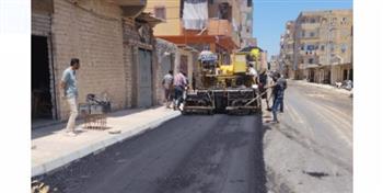   إنهاء 75%  من خطة رصف الطرق بنطاق حي عامرية أول بالإسكندرية 