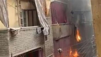   انتداب المعمل الجنائي لمعاينة حريق شقة سكنية بمدينة نصر