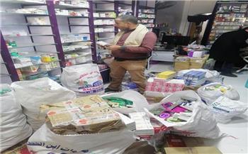 ضبط صيدلية بدون ترخيص والتحفظ على 2500 عبوة أدوية مجهولة المصدر بدمنهور