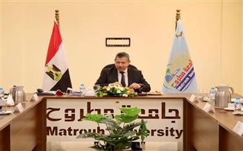 جامعة مطروح تنهي استعداداتها لإجراء امتحانات الفصل الدراسي الثاني
