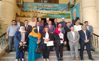 محافظ سوهاج يستقبل حزب حماة الوطن للتهنئة بعيد الفطر 