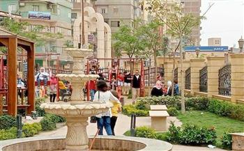   توافد المواطنين على الحدائق والمتنزهات بالمنوفية في ثاني أيام عيد الفطر