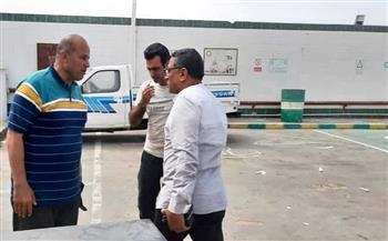 رئيس مدينة رأس غارب يتفقد المدخل الشمالي ومحطات الوقود