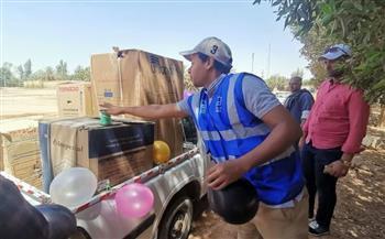 تنفيذًا لتوجيهات الرئيس..«حياة كريمة» تدعم مواطنا في أسوان عقب احتراق منزله 