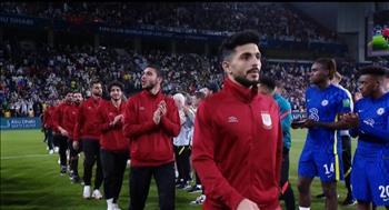 ممر شرفي للاعبي الأهلي من الوداد المغربي أثناء تسليم الجوائز 