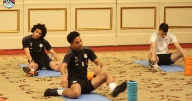 المنتخب يخوض مرانًا تنشيطيًا بمقر فندق الإقامة