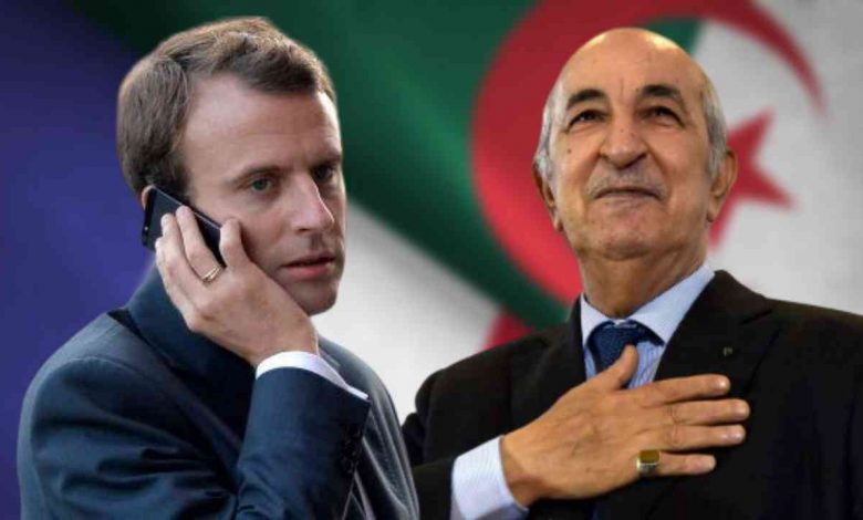 الرئيس الجزائرى يبحث مع ماكرون سبل تطوير العلاقات الثنائية
