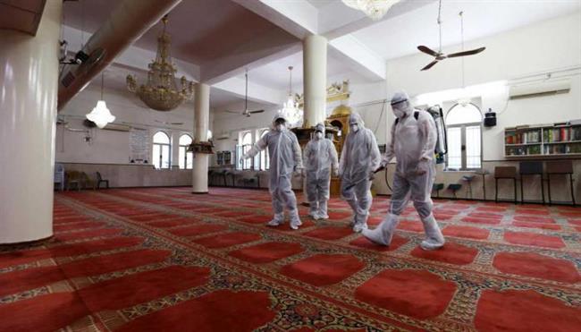 تكثيف أعمال التطهير والتعقيم بالمساجد والأماكن العامة بالشرقية