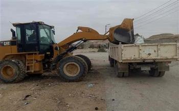   رفع 8 أطنان من القمامة والمخلفات بمدينة الحسنة بشمال سيناء