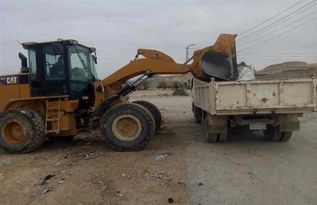 رفع 8 أطنان من القمامة والمخلفات بمدينة الحسنة بشمال سيناء