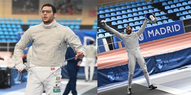 السيسي وعامر يتأهلان لدور ثمن النهائي بكأس العالم لسلاح السيف بإسبانيا 