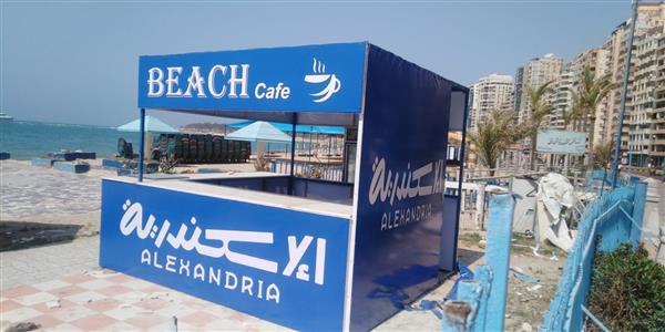 محافظ الإسكندرية: استبدال الوحدات الشاطئية الخشبية المتهالكة بأخرى جديدة موحدة الشكل
