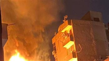   السيطرة علي حريق نشب داخل عقار بشارع المراغي في حلوان 