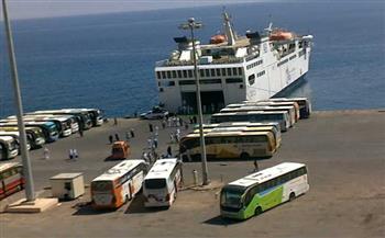   تداول ٥٣٣ طن بضائع و٩٠ شاحنة بميناء نويبع بجنوب سيناء