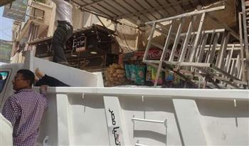 رفع 1390 حالة إشغال طريق مخالف بالبحيرة