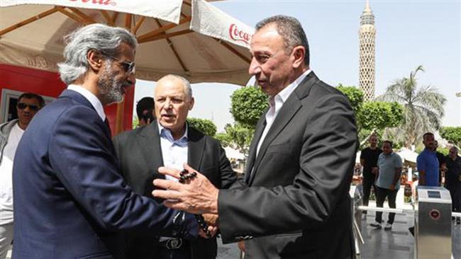 الخطيب يستقبل رئيس الاتحاد القطري لكرة القدم