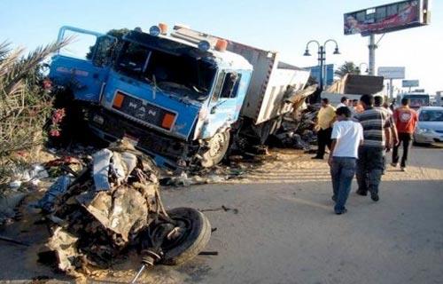 إصابة 7 أشخاص فى حادث تصادم في الوادي الجديد
