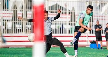 لاعبو الزمالك يخوضون تقسيمة قوية