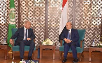   أبو الغيط يبحث مع مجلس القيادة الرئاسي باليمن التطورات على الساحة اليمنية ميدانيا وسياسياً