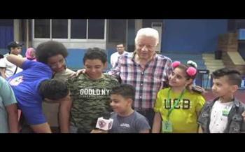 مرتضى منصور يلتقي أطفال 57357 في نادي الزمالك
