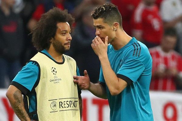 رونالدو يتغنى بمارسيلو في ليلة وداع ريال مدريد