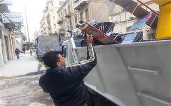 إغلاق 11 منشآة وإزالة تعديات بحملة بالإسكندرية