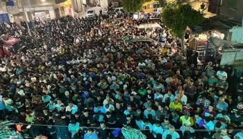 الآلاف يشيعون جنازة سيدة ذبحها زوجها بعد 20 عاما زواج فى الأميرية.. صور