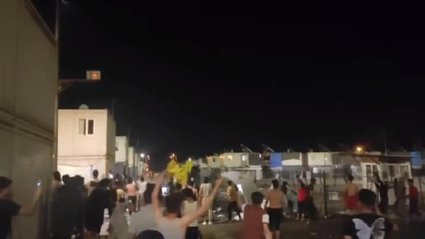 احتجاجات فى مخيم للاجئين السوريين فى تركيا.. والشرطة تتدخل