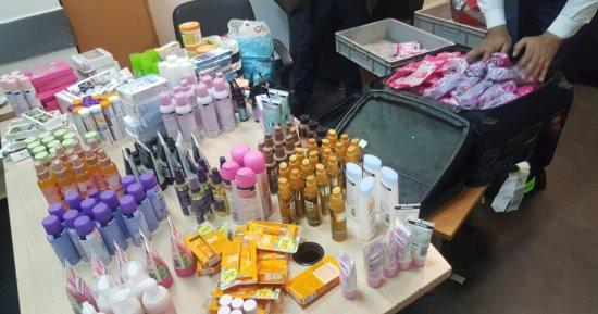 إحباط محاولة لتهريب 660 عبوة مستحضرات تجميل عبر مطار القاهرة