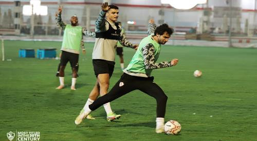 محمود علاء يخضع لتدريبات تأهيلية بمران الزمالك