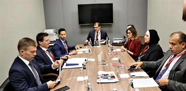 وزيرة التجارة والصناعة تستعرض مع وزير تجارة الاتحاد الأوراسي موقف المفاوضات الجارية
