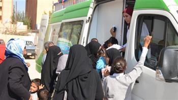 الكشف على 513 مواطنًا خلال قافلة طبية بقرية "سجين" في الغربية