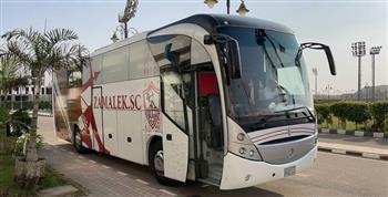 حافلة الزمالك تصل ستاد السلام استعدادًا لمواجهة الأهلي