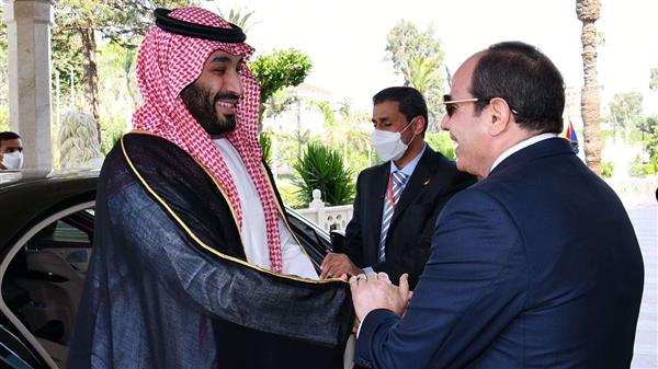 ولى العهد السعودى يرسل برقية شكر للرئيس السيسى